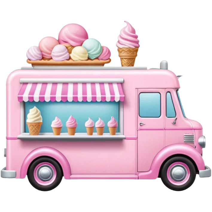 Barbie’s 1937 expanding ice cream dream house food truck  emoji