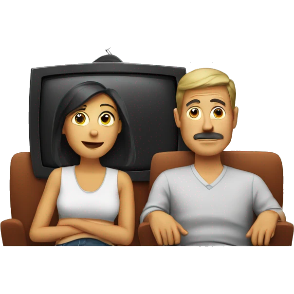parents watching tv emoji