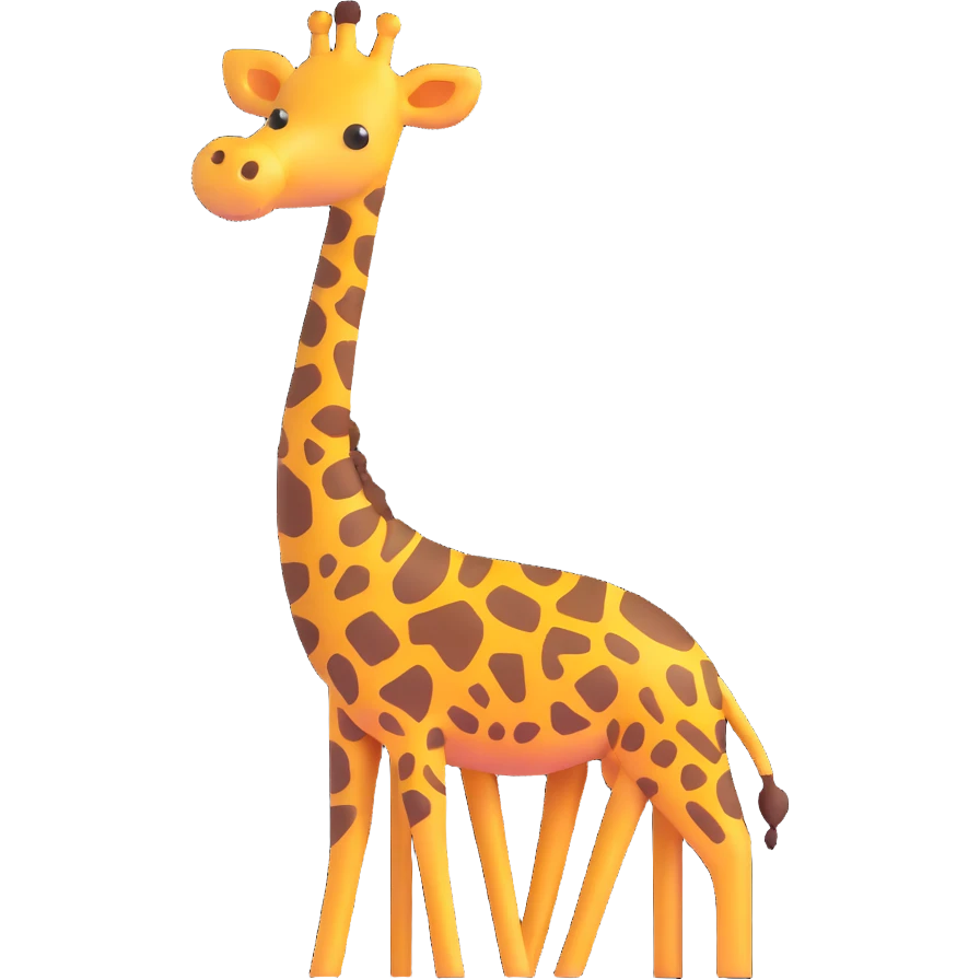 poo with giraffe spots emoji