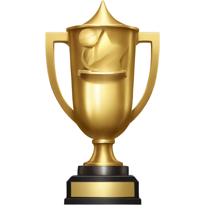 A championship trophy with 'Champion' written on it emoji
