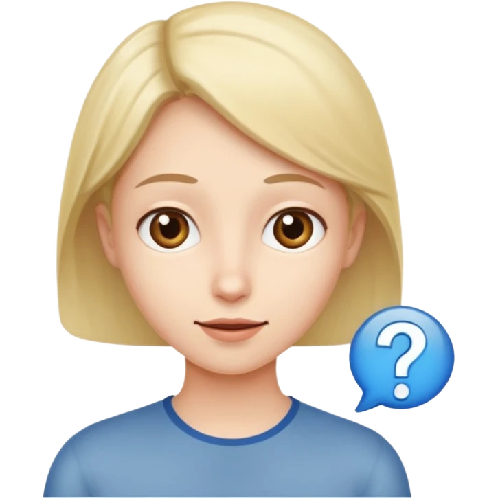 a person asking a question emoji