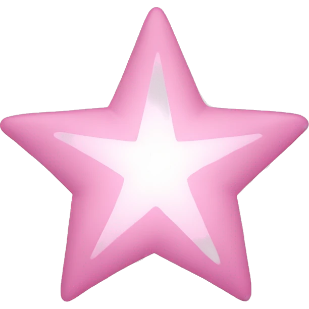 Light pink star  emoji