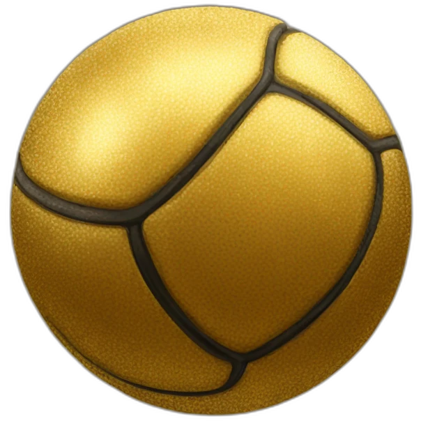 Golden ball emoji