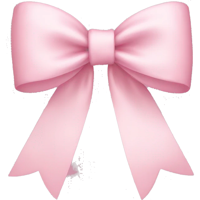 light pink bow emoji