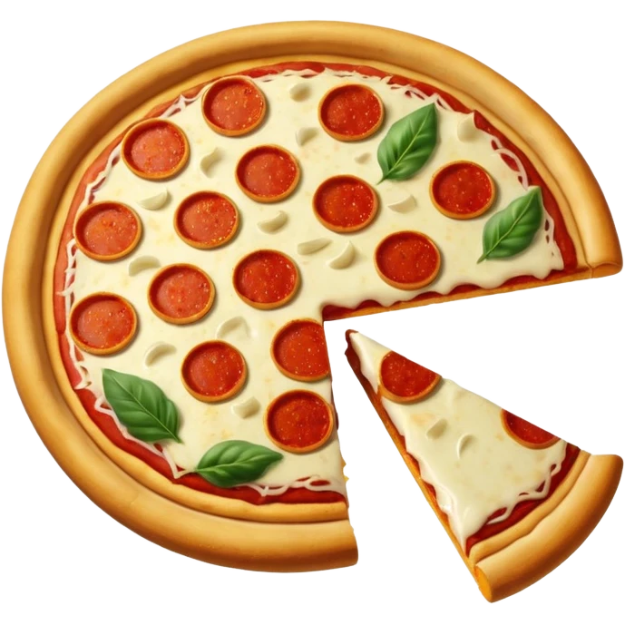 Christmas pizza emoji