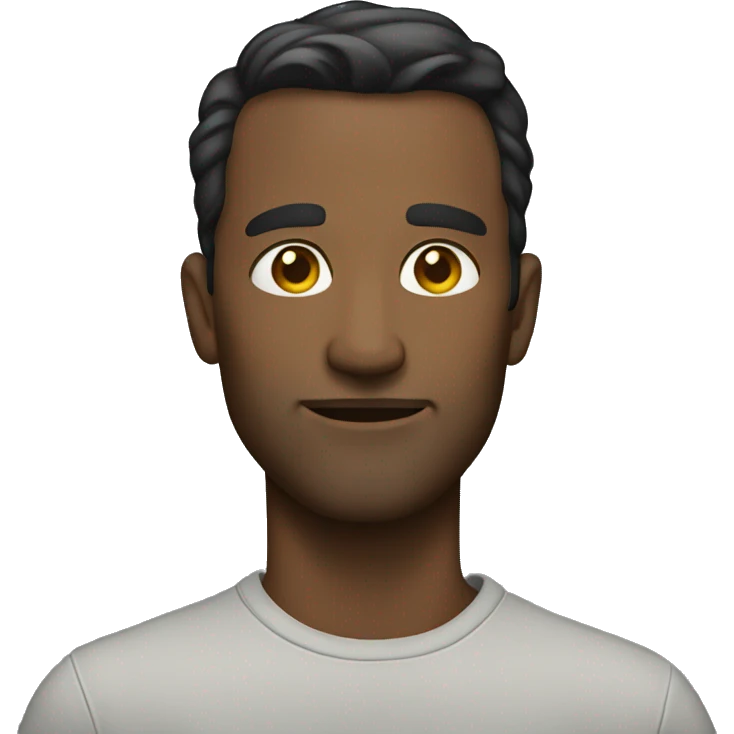 Man standing with sideye emoji