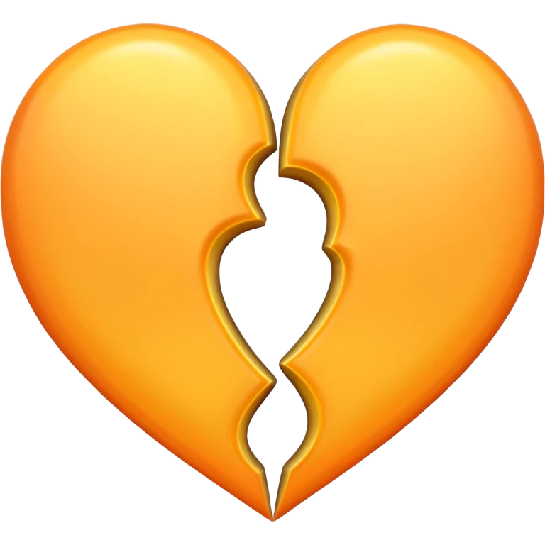 Twin hearts in pastel orange and yellow emoji