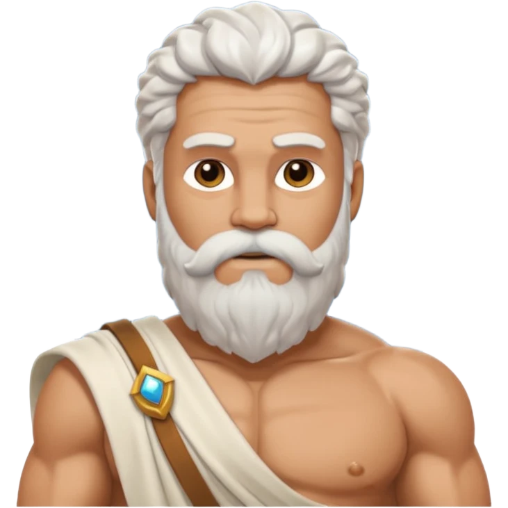An emoji of the Greek god Zeus emoji