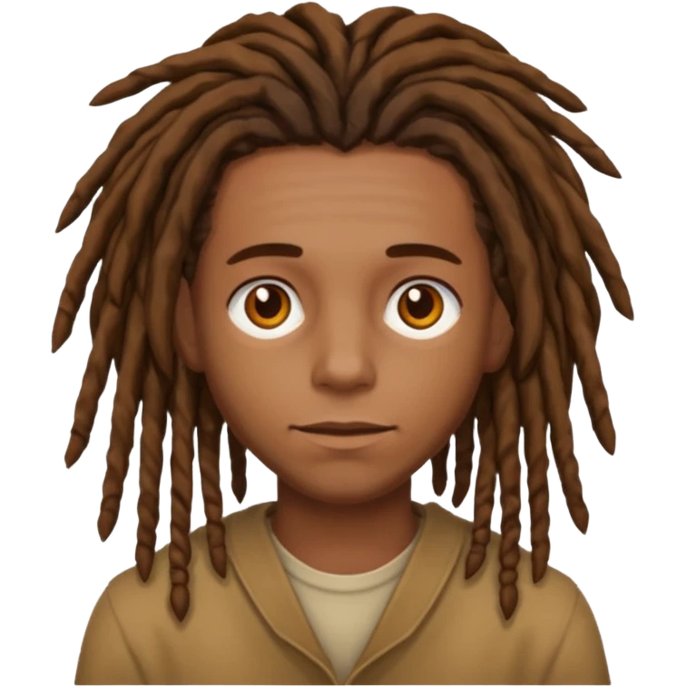 brown dreads emoji