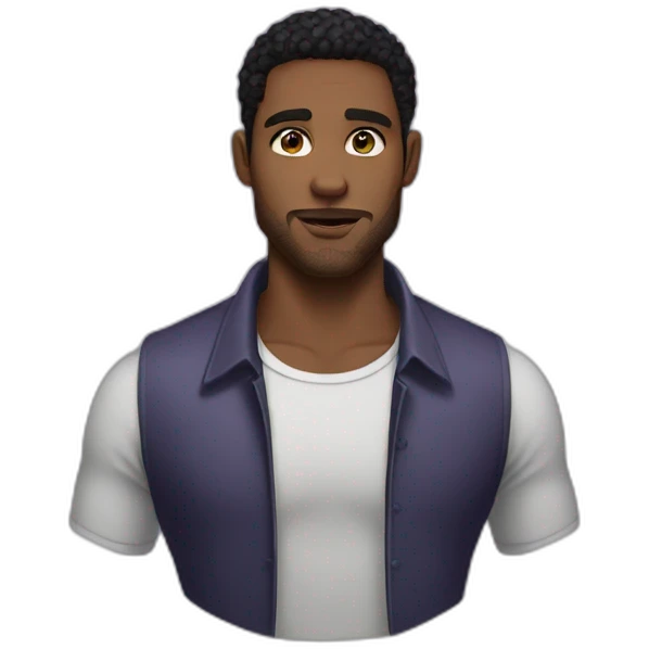 violet eyes handsome man emoji