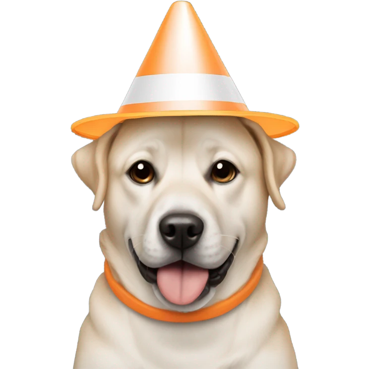 dog wearing a cone  emoji