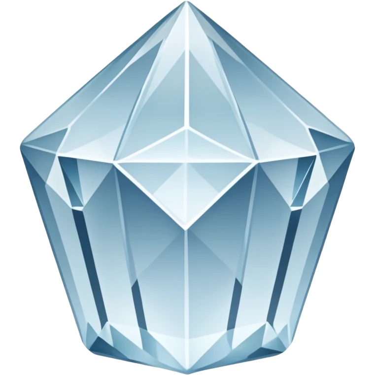 generate beautiful white crystal capital i emoji