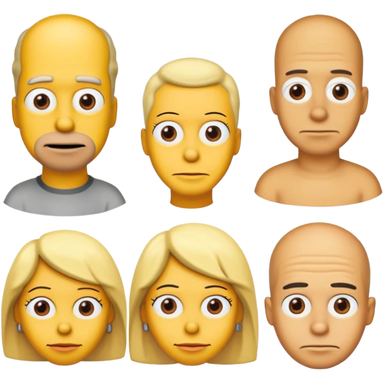 the simpsons, different character. emoji