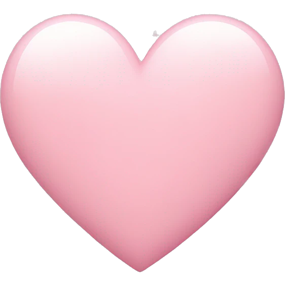 Light Pink heart  emoji