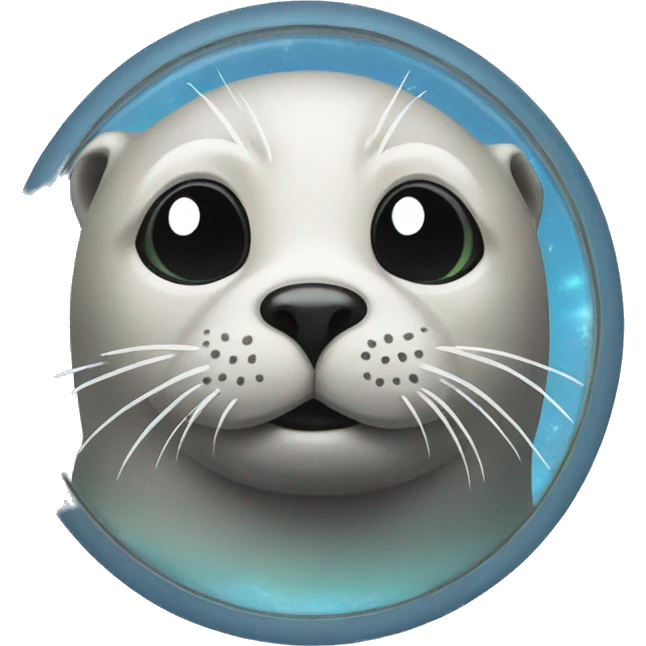Seal with halo emoji