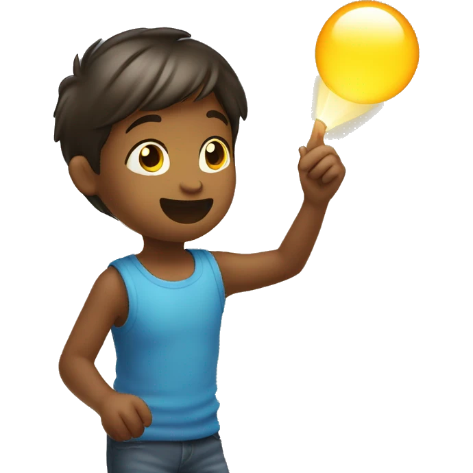 children playing in light of world children say emoji