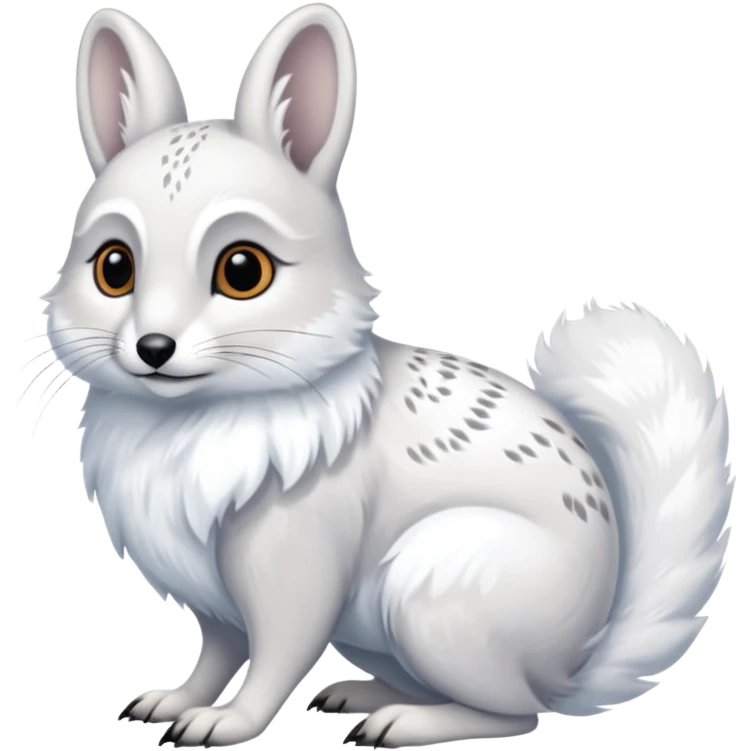 Ermine-Snowshoe-Hare-Arctic-Fox-Snowy-Owl-fusion-hybrid emoji