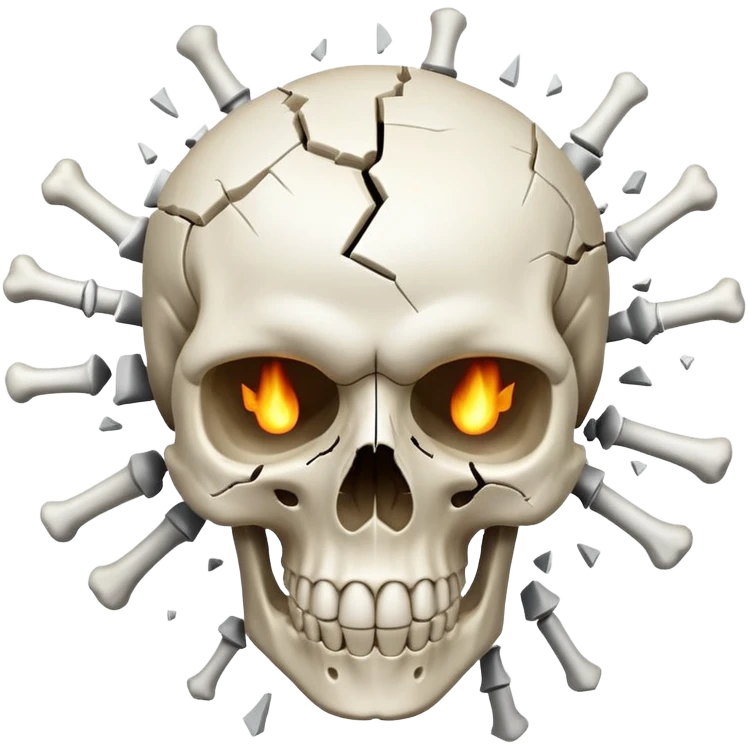 Exploding skull emoji
