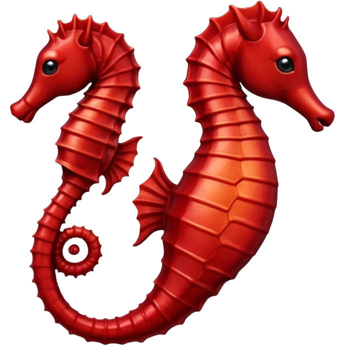 dark red seahorse emoji