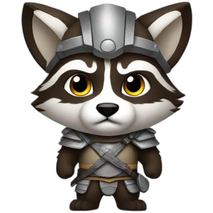 warrior trash panda emoji