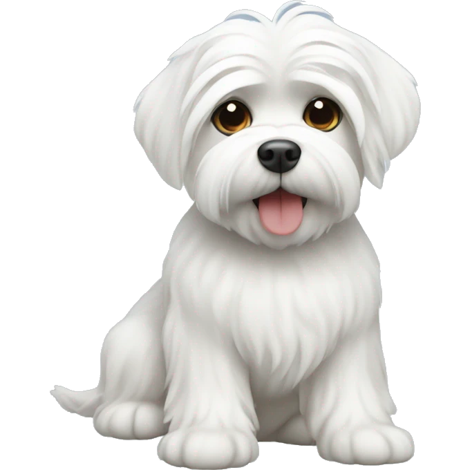 White Maltese  emoji