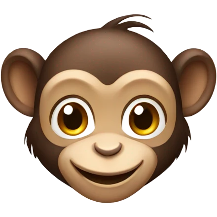 happy little monkey emoji
