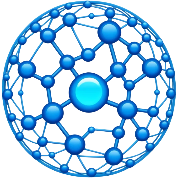 blue network in a circle emoji