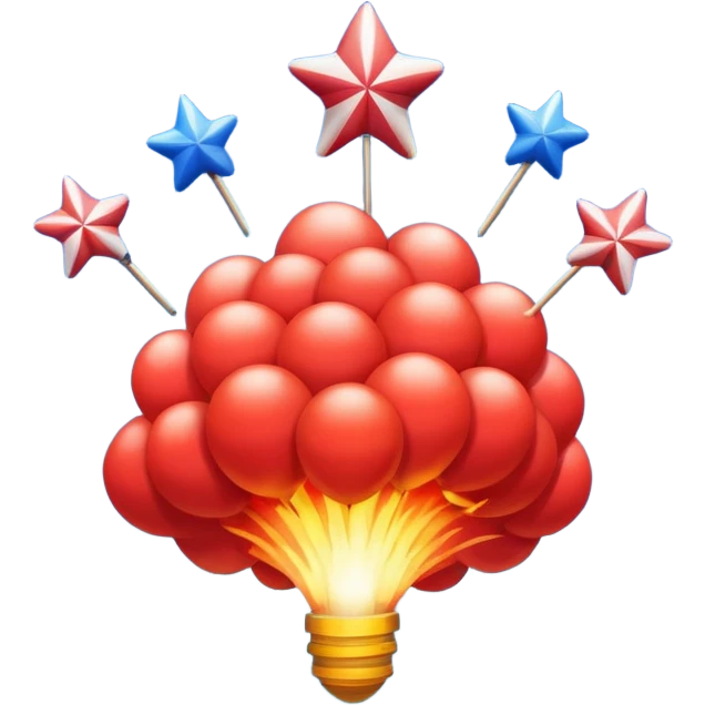 4th of July inspired sky emoji