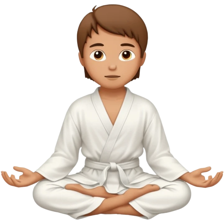 person meditating cross-legged emoji