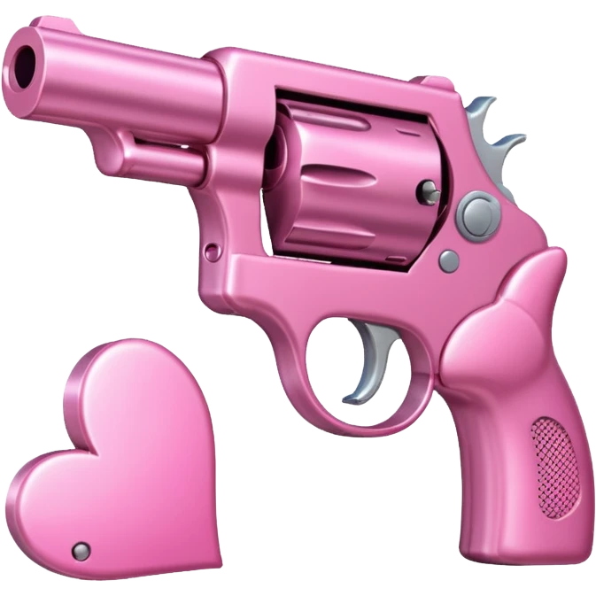 Pink heart gun emoji