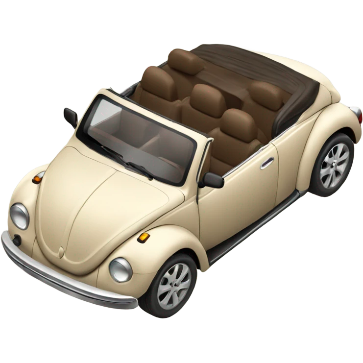 beetle convertible beige color  emoji