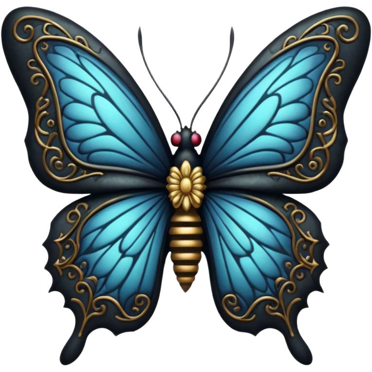 gothic butterfly  emoji
