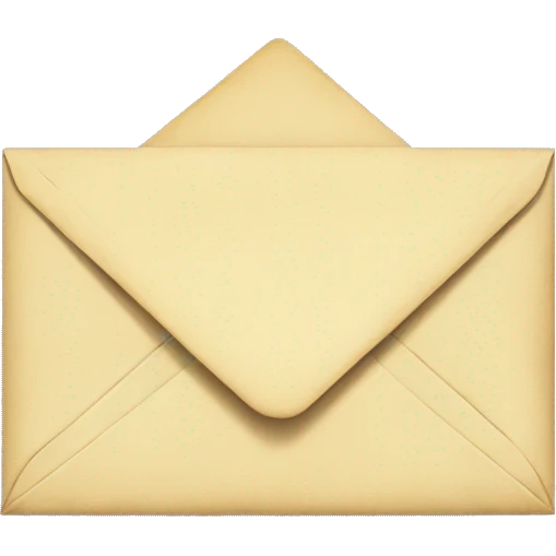 Vintage envelope emoji