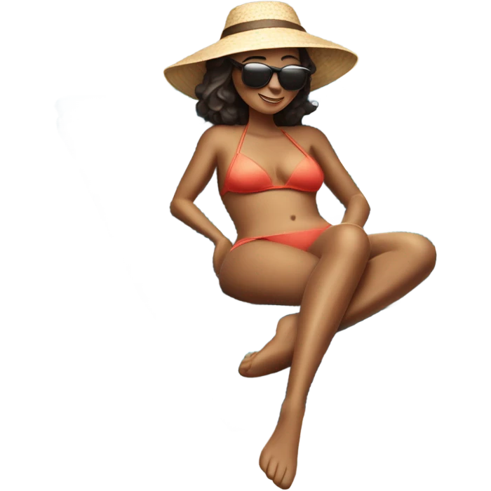 Sunbathing  emoji