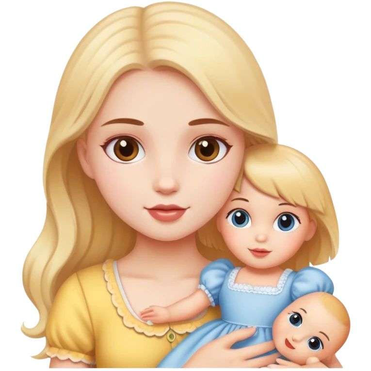 sweet doll girl emoji