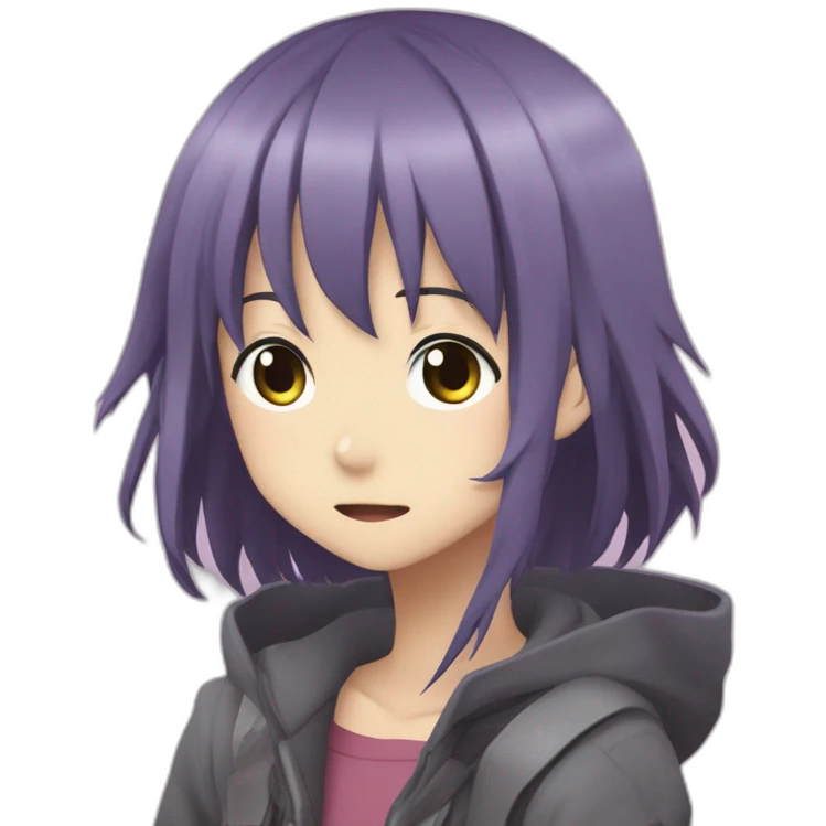 Yuno Gasai from "Future Diary" emoji