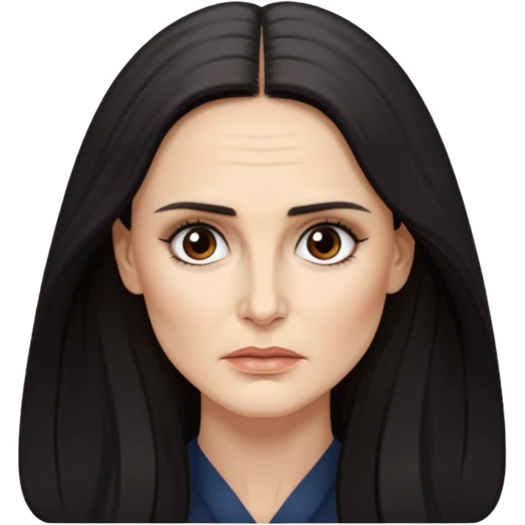 Demi Moore serious emoji