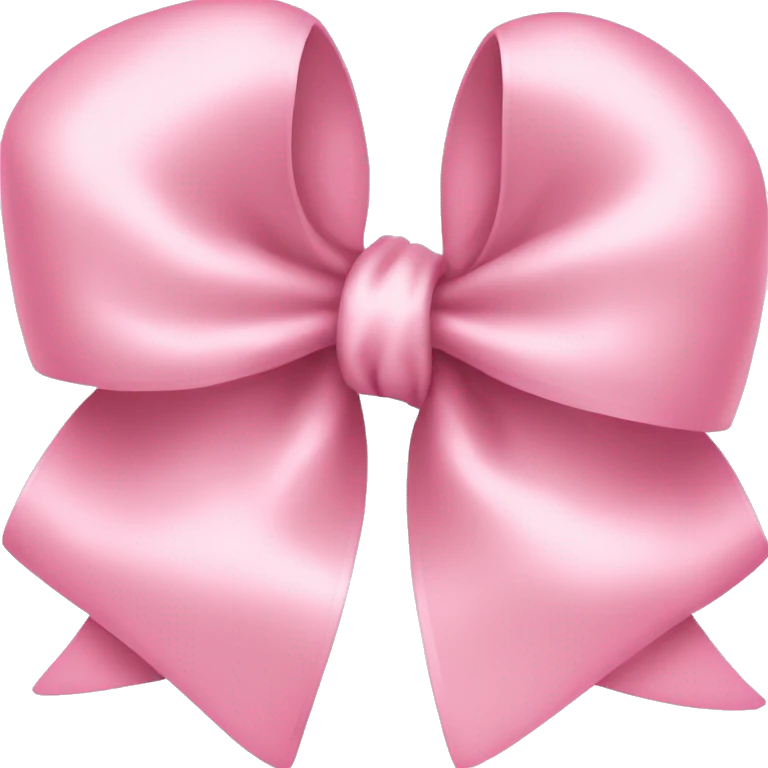light pink ribbon bow emoji