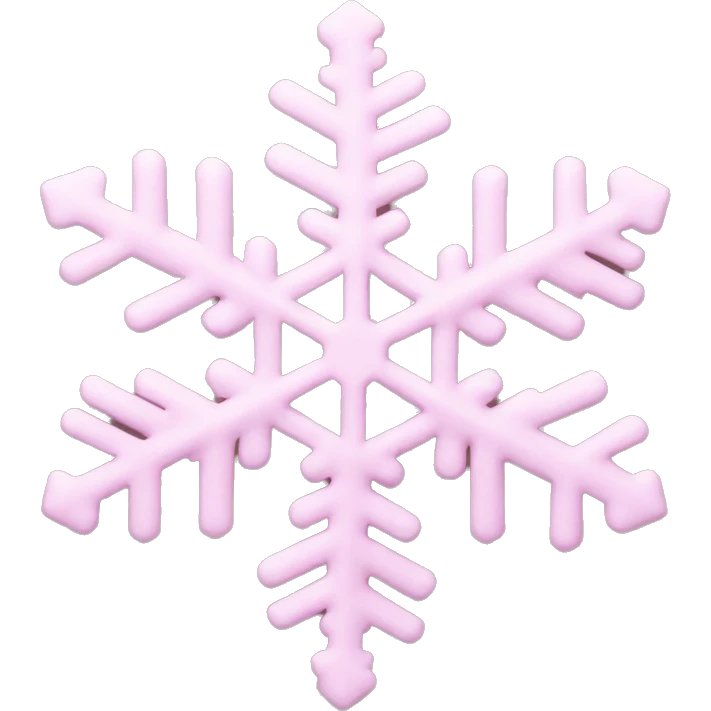 light pink snowflake emoji