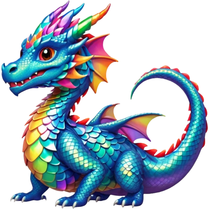 Gay dragon emoji