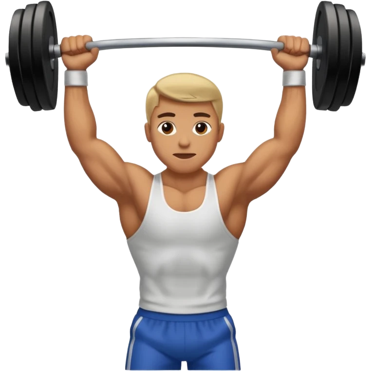 Treino pesos de academia  emoji