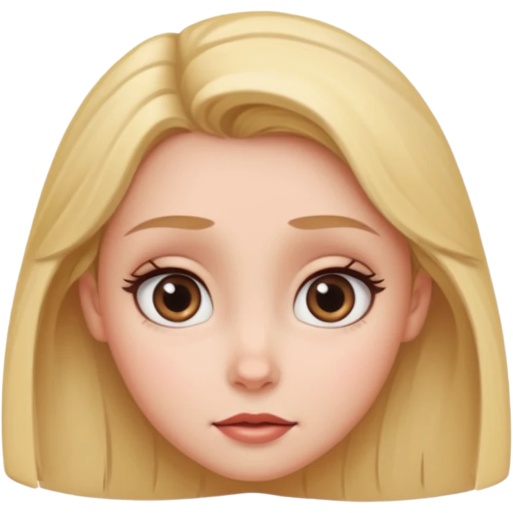  Disney Cartoon style female head emoji
