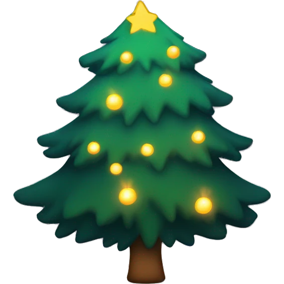 Cat with Christmas tree glowing in the dark  emoji