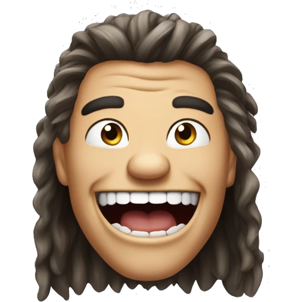 laughing bully  avec des cheveux emoji emoji