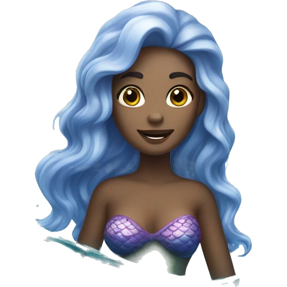 a mermaid in the sea emoji