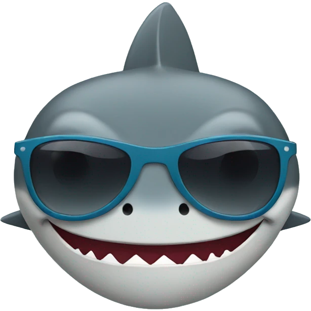 shark with sunglasses  emoji