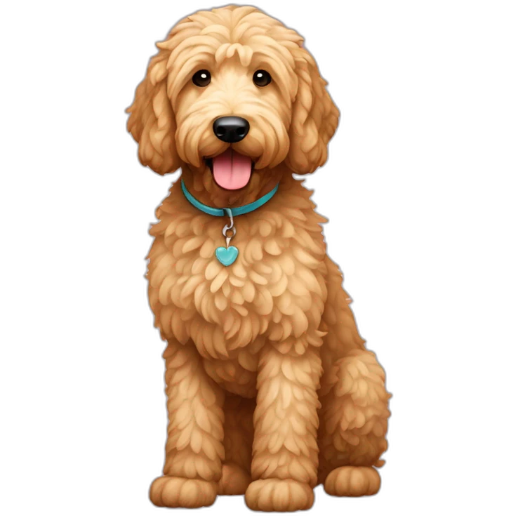Goldendoodle Dog Full Body emoji