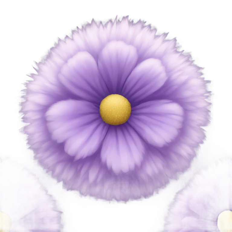 Light purple fluffy flower  emoji
