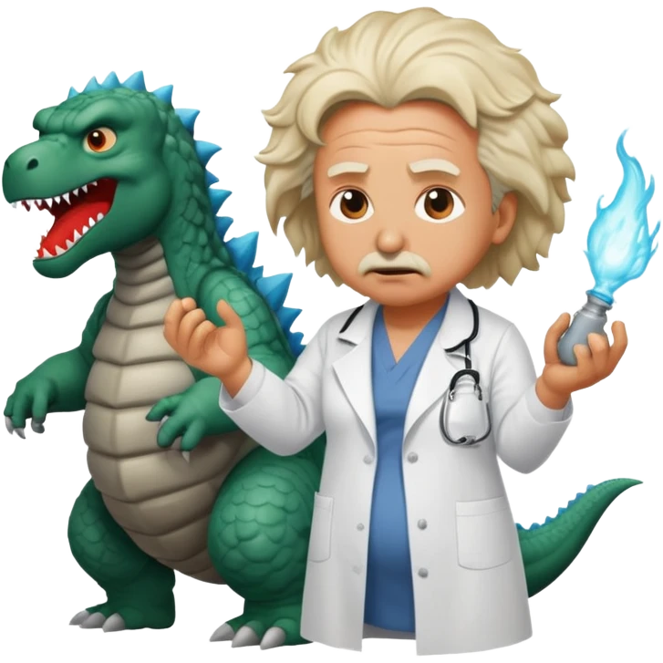 pregnant albert einstein RAPES godzilla emoji