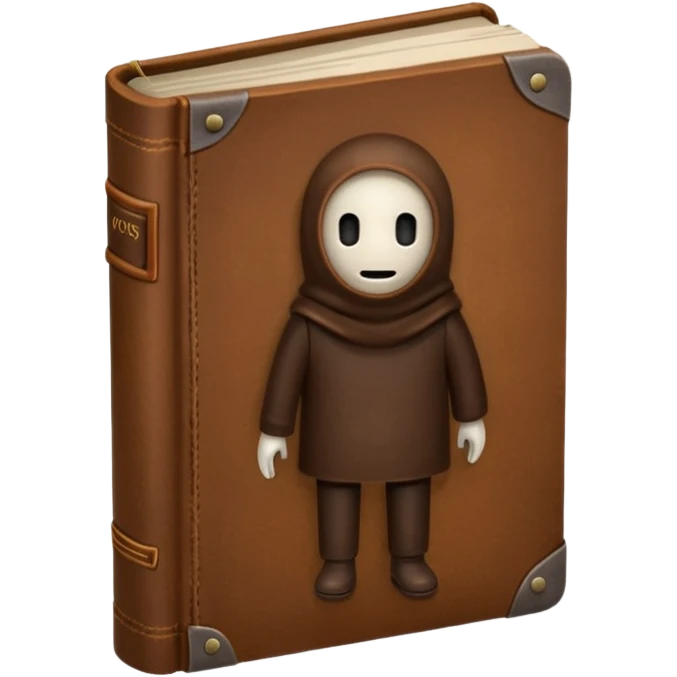 book with small hands and legs no face  emoji